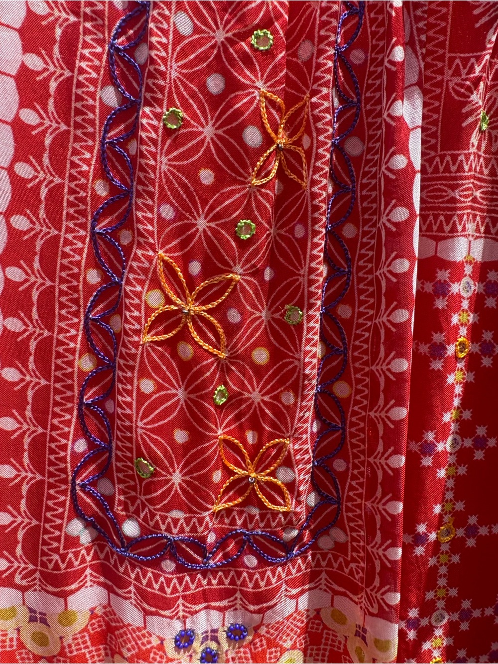 NWT Anthropologie Patchworked Sol Maxi Dress By Tanvi Kedia size large - Picture 4 of 10